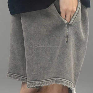 <b>Hot</b> Selling 2024 Custom Embroidered Logo 100% Cotton Stretch Sweat Short Streetwear Men Shorts - Product Image 5