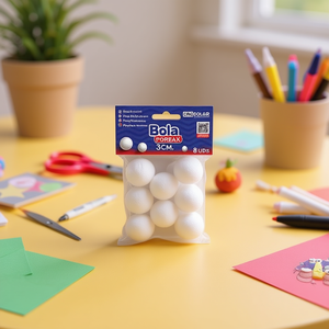 BOLA POREX 3CM 8UDS. Prodotto Artigianale in Polifoam - Product Image 3