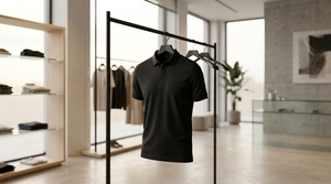 Polo Negro de Lujo Personalizado para Hombre, Camiseta de Poliéster Piqué Premium que Absorbe la Humedad, Logotipo de Silicona, Uniforme Corporativo para Golf, Tenis, OEM, ODM - Product Image 5