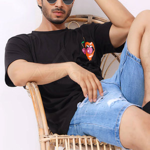 Camiseta de hombre con serigrafía a precio mayorista, ropa casual elegante para gráficos personalizados, venta al por menor y eventos - Product Image 3