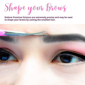 กรรไกรตัดเล็บมืออาชีพเคลือบกระดาษสีชมพูครึ่งหนึ่ง ใบมีดคมทำจากสแตนเลส พร้อมซองหนังสีน้ำตาล - Product Image 5