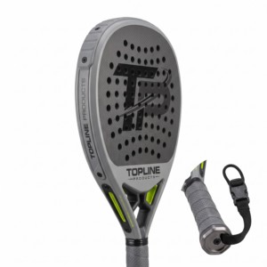 Raqueta de Tenis Topline Products de Carbono y Grafito, Forma de Lágrima, Viga de 23 mm, Encordado 16x20, Empuñadura de EVA Antideslizante para Exteriores - Product Image 3