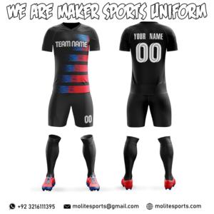Uniforme de football sublimé personnalisé de haute qualité maillot de football en gros conception de transfert de chaleur uniformes de football pour jeunes 2024 - Product Image 3