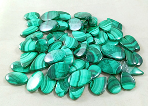 Par de Malaquita en Venta al por Mayor, Par de Malaquita a Granel, Par de Cabujones de Malaquita para la Fabricación de Joyas - Product Image 3