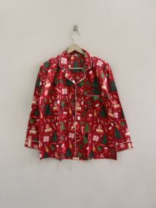 ชุดเสื้อผ้าฝ้ายอินเดียเนื้อนุ่มสบายสำหรับผู้หญิง ชุดนอนสไตล์โบโฮสุดหรู - Product Image 3