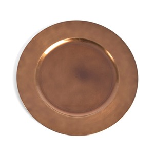 Plato de Presentación Redondo de Metal, Color Rojo Sólido, Acabado Pulido, Diseño Moderno, Platos y Vajilla - Product Image 4