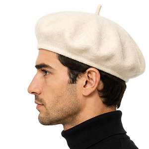 Stylish Wool <b>Beret</b> Hat For Men And Women Soft Felt Winter Fashion Headwear Comfortable Daily Wear Outdoor Lifestyle - Product Image 3