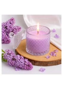 Bougie parfumée de luxe en cire de soja écologique, magnifiquement stylisée, faite à la main, évoque la relaxation, l'élégance printanière, Diwali, Nouvel An - Product Image 2