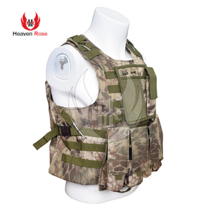 Gilet porte-plaques MOLLE camouflage multi-poches réglable pour homme, pour activités de plein air, paintball et sport, vente en gros B2B - Product Image 2