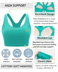Seamless Ribbed Solid Front Logo Racerback Sports <b>Bra</b> <b>Wireless</b> Yoga <b>Bra</b> Padded Breathable Gym <b>Push</b> <b>up</b> Sports <b>Bra</b> - Product Image 4
