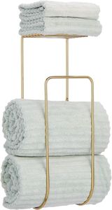 Premium bathroom <b>shelf</b> modern home towel organiser bathroom rack with <b>hooks</b> bathroom <b>shelf</b> organiser rack hotel style towel rack - Product Image 3