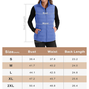 Chaleco Acolchado de Invierno de Alta Calidad, Nuevo Diseño, al por Mayor, para Mujer, Unisex, Casual, sin Mangas, con Patrón Impermeable - Product Image 3