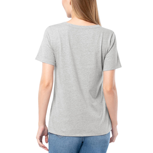 เสื้อยืดผู้หญิง ระบายอากาศได้ดี ผ้าฝ้าย 100% สไตล์วันหยุดฤดูร้อน ทรงหลวม ใส่สบาย แขนสั้น ไซส์ใหญ่ สวมใส่สบาย สีพื้น - Product Image 2