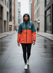 Custom Logo Men's Windbreaker <b>Jacket</b> <b>Waterproof</b> Lightweight Outdoor Hooded Sports Coat Color Block Streetwear Wholesale Active - Product Image 5
