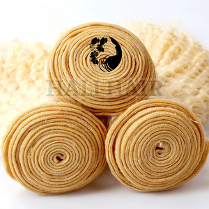 100% cabello humano Remy vietnamita Super doble dibujado trama de onda profunda brillo Natural sin enredos OEM disponible teñido tejido único - Product Image 6