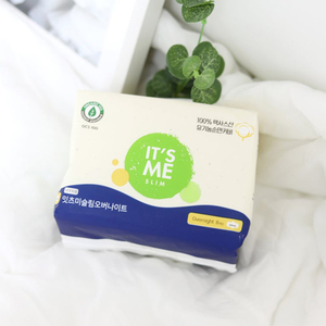 [Its Me] Toalla Sanitaria Delgada y Pequeña de 12 Unidades, Absorbente, con Algodón Orgánico Transpirable para una Menstruación Suave - Product Image 1