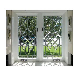 Ventana Abatible de Vidrio Biselado con Revestimiento de Aluminio Grabado Personalizable, de Fabricación Excepcional y Diseño Elegante - Product Image 1