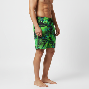 Shorts en maille personnalisés avec logo, impression par sublimation, tendance, en polyester, pour le basketball, décontractés, élastiques, pour hommes - Product Image 4
