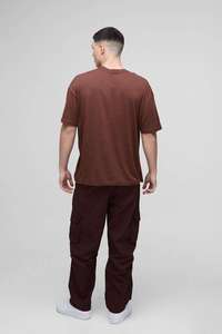 <strong>Wallen</strong> Men's Brown Short Sleeve T-Shirt Regular Fit Casual Cotton Printed Cowgirl Riding Bull Design Front Logo O-Neck - Product Image 6