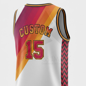 Maillot de basket sublimé, uniforme d'équipe personnalisé, respirant, anti-humidité, sans manches, vêtements de sport - Product Image 5
