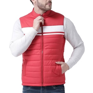 Premium Men's Puffer Vest <b>Lightweight</b> Insulated Quilted Winter <b>Gilet</b> Wholesale Manufacturer Apparel Supplier Contrast Color Down - Product Image 1