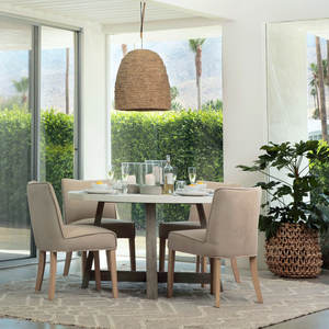 22-Inch Tall Hanging Lamp with Natural Woven <b>Seagrass</b> <b>Shade</b> Turned Tool <b>Lighting</b> Product - Product Image 4