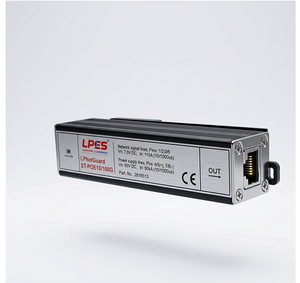 Dispositif de protection contre les surtensions Ethernet Cat6 RJ45 1000 Mbps 48 V PoE, module d'interface réseau LAN en ligne avec protection contre la foudre - Product Image 2