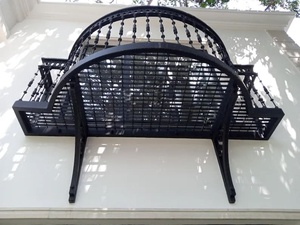 Barandilla de Balcón Moderna de Hierro Sólido KHP KHP-BRO-02, Diseño Antirrobo Resistente a la Oxidación, Montada en el Suelo, para Uso en Exteriores de Villas - Product Image 2