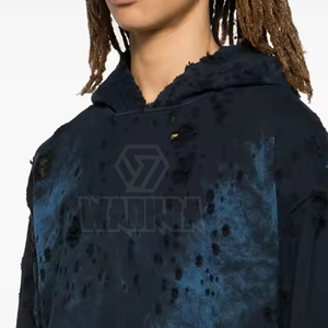 เสื้อฮู้ดแขนยาวสำหรับผู้ชายผ้าคอตตอนสีพื้นสีล้วนแบบลำลองทรงสลิมฟิตดีไซน์ใหม่ - Product Image 5
