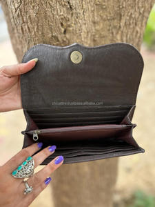 Cartera de cuero con herramientas de mano occidental, Cartera de girasol de cuero genuino, bolso de mano de piel de vaca auténtica, monedero de lujo para mujer occidental - Product Image 6