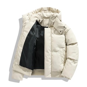 Men's Hooded Puffer Jacket Lightweight Thermal Insulated Winter <b>Coat</b> for Outdoor Hiking Travel and Cold Weather Protection - Product Image 2