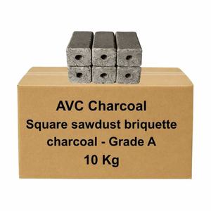 Carbón vegetal AVC en briquetas hexagonales tipo A para hookah, shisha y barbacoa, venta al por mayor a granel en contenedor 40HQ, hecho de aserrín. - Product Image 5