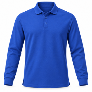 Men's <b>Light</b> <b>Blue</b> <b>Long</b> <b>Sleeve</b> for Shirt Solid Color Button Collar Formal Knitted Breathable 100% Cotton - Product Image 4