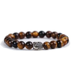 High Quality Tiger eye Beads Buddha <b>Bracelet</b> Romantic Gift Fashion Charm Jewelry for Men Women Energy Meditation - Product Image 1
