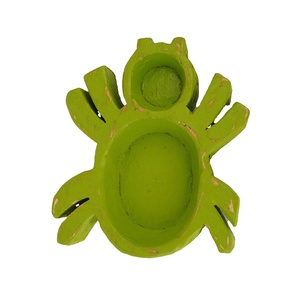 Tazón de masa de madera con forma de araña único, perfecto para decoración rústica y vertido de velas, cuenco de Acacia de estilo de granja único para Halloween - Product Image 1