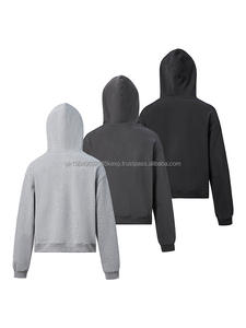 Sweat à capuche en molleton pour homme, poids lourd, 480 g/m², style streetwear d'hiver, logo personnalisé, épaules tombantes, coupe ample, fermeture éclair, séchage rapide - Product Image 5