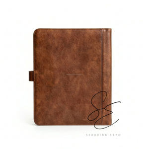 Genuine Leather <b>A4</b> Portfolio <b>Folder</b> Business Organizer Padfolio Snap Closure File Case Corporate Gift OEM Custom - Product Image 4