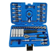 Jeu de douilles et clés à cliquet 1/4'' de 48 pièces fabriqué à Taïwan