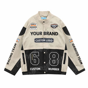 Chaqueta de Carreras Personalizada, Chaqueta Bomber con Logotipo de Equipo, Chaqueta Varsity de Estilo Deportivo Vintage - Product Image 3