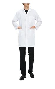Blouse de laboratoire professionnelle unisexe Blouse de laboratoire médical blanche longue et respirante pour les médecins scientifiques Fermeture à boutons en coton mélangé - Product Image 4