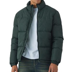 Veste d'hiver rembourrée à capuche, épaisse, de créateur, surdimensionnée, en duvet, noire, personnalisée, pour homme, veste matelassée brillante - Product Image 1