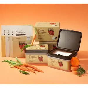 SKINFOOD Mascarilla de zanahoria diaria de alta calidad Juego especial de dúo con excelente fórmula de zanahoria para una piel hermosa - Product Image 1