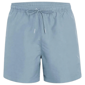 Shorts de Baño para Hombre, Estilo Vintage, con Cordón Ajustable, 100% Nailon, Color Sólido, Logotipo Personalizado en la Parte Delantera, Cintura Alta, Transpirables y de Secado Rápido - Product Image 1