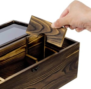 Boîte cadeau de retraite TPT en métal traditionnel pour bouteille de vin carrée, en acier inoxydable, écologique, durable, protectrice et décorative - Product Image 3