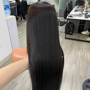 Peluca Larga Negra, Cabello Virgen Vietnamita Liso, Cabello Humano de Lujo, Super Double Draw, Envío Rápido desde Fábrica, Super Draw - Product Image 1