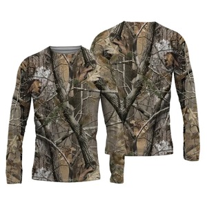 Chemise de chasse camouflage à manches longues pour homme, en polyester respirant, idéale pour l'automne, impression par sublimation personnalisée gratuite - Product Image 1