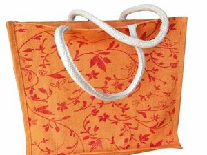 Custom Printed <b>Jute</b> Tote <b>Bag</b> Eco Friendly Promotional Shopping Carry <b>Bag</b> Available from India - Product Image 3