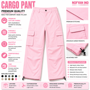 Pantalones Cargo Tácticos al por Mayor, Marca Privada, Estilo Urbano, Holgados, de Algodón Twill Ripstop, Personalizados - Product Image 1