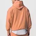 Vente en gros ODM Sweat à capuche unisexe en jersey de coton mélangé 500 g/m² à motif uni, coupe-vent, écologique, qualité supérieure - Product Image 6