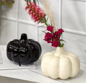 แจกันลายพอร์ซเลนเซรามิกลายโบราณแจกันดอกไม้ฟักทองสำหรับตกแต่งบ้านแบบหลากหลายรูปแบบ - Product Image 1